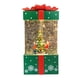 thumbnail image 3 of Caja de música navideña portátil con forma de linterna y árbol de Navidad nevado y brillante Verde, 3 of 9