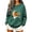 Green Sweatshirts, variant on Jsaierl Halloween Sweatshirts Women Funny Graphic Pullovers Soft Work Crewneck Long Sleeve Shirt Tops Halloween Costumes, Sizes XS-XL
