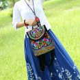 thumbnail image 4 of Mochilas de estilo étnico para mujer bolso Vintage con patrón de Likrtyny bordado de flores de lona de gran capacidad para viaje, 4 of 9