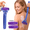 Blue, variant on MQ Lotion Applicator for Back Body, Resin Back Lotion Applicator Long Reach Folding Handle, Sunscreen Application Roller Wands for Back Self Elderly, Seniors, Women and Men,Pink