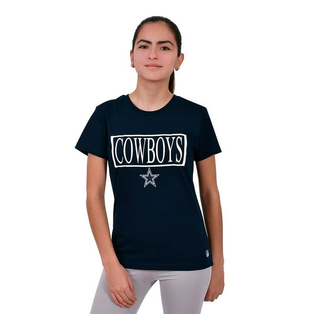 Playera para Mujer NFL Talla G Azul Cowboys