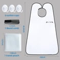 thumbnail image 2 of IALTMEI Babero para Barba Delantal para Barba Antiadherente Receptor de Recorte de Barba Impermeable Receptor de Barba Transpirable para Afeitar Accesorios de Barba Premium para Hombres Regalos para H, 2 of 7
