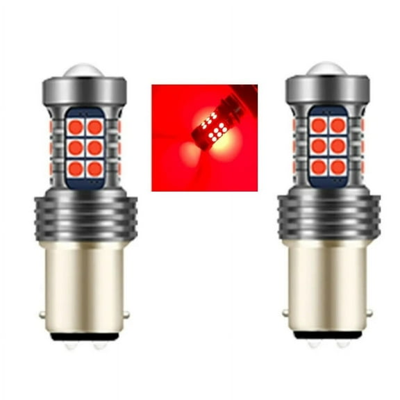 2x 1157 Car/Truck Flashing Brake Light Bulb Red LED Strobe Circuit Warning Alert