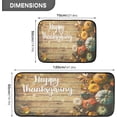 thumbnail image 2 of SKYSONIC Autumn Leaves Rustic Wooden Kitchen Rugs Set of 2, Thanksgiving Pumpkin Floor Mat Area Rug Washable Carpet Perfect for Living Room Bedroom Entryway, 2 of 7