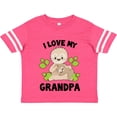 thumbnail image 3 of Inktastic Cute Sloth I Love My Grandpa with Green Leaves Boys or Girls Toddler T-Shirt, 3 of 5