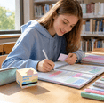 thumbnail image 4 of Cute Flower Sticky Note, 105 Sheets Transparent Self Stick Memo Sheets, Shimmering Notepads For Student Supplies & Gift Options, 4 of 5
