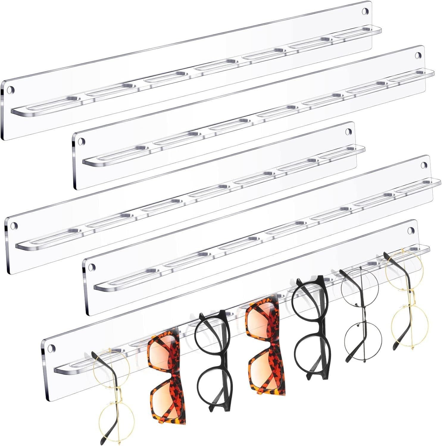 Sunglasses Organizer 2 Pcs 5 Layer Acrylic Eyeglasses Glasses Display Stand Rack Sunglasses Holder US Rotating Eyewear Organizer Sunglasses Organizer 2 Pcs 5 Layer Acrylic Eyeglasses Glasses Display Stand Rack Sunglasses Holder US Rotating Eyewear Organizer