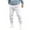 White, variant on Lorytime Fleece Joggers Men Heart Print Elastic Waist Sweatpants Drawstring Full Length Pants with Pockets Outwear