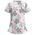 thumbnail image 2 of PENGXIANG Blouse d'Uniforme de Travail à Manches Courtes Col en V pour Femmes, 2 of 3