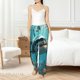 thumbnail image 4 of Balery Realistic Ocean Shark Pantalones de pijama para mujer, pijamas ultraligeros, pantalones de estar por casa-X-Large, 4 of 6
