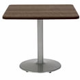 thumbnail image 5 of KFI Studios Mode 3' Square Dining Table, River Cherry, Black Base, 5 of 6