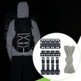 thumbnail image 4 of Kit de actualización de cordón elástico para mochila con mayor capacidad de almacenamiento, cordón elástico resistente para escalada Gris, 4 of 8