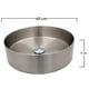 thumbnail image 4 of Ovalin Lavabo Redondo Rubinett Acero Inoxidable 304 Satinado Lujo, 4 of 5