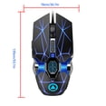 thumbnail image 1 of Souris de Jeu à Bouton Sensible, Givrée, Antidérapante, pour Ordinateur, Rétroéclairée, Accessoires pour Portable, 1 of 9
