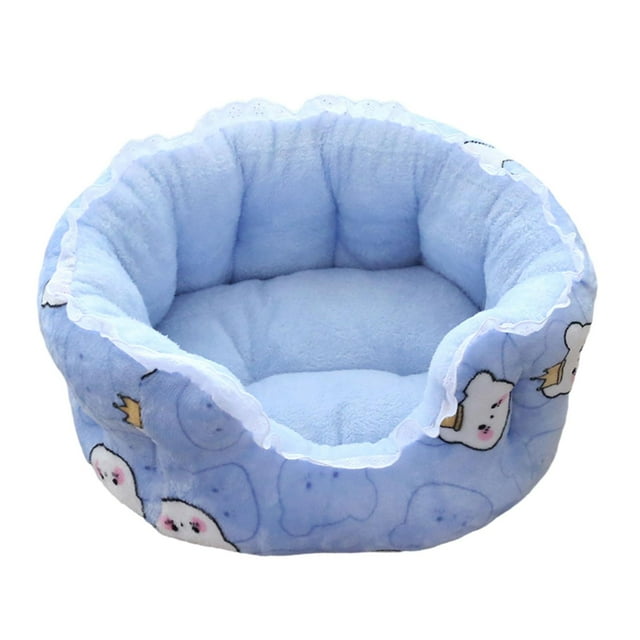 Cama para perros y gatos, cojín para mascotas, Otoño Invierno, lavable, para dormir, calmante para gatos de interior, acogedora perrera, camas para , Azul Pequeño
