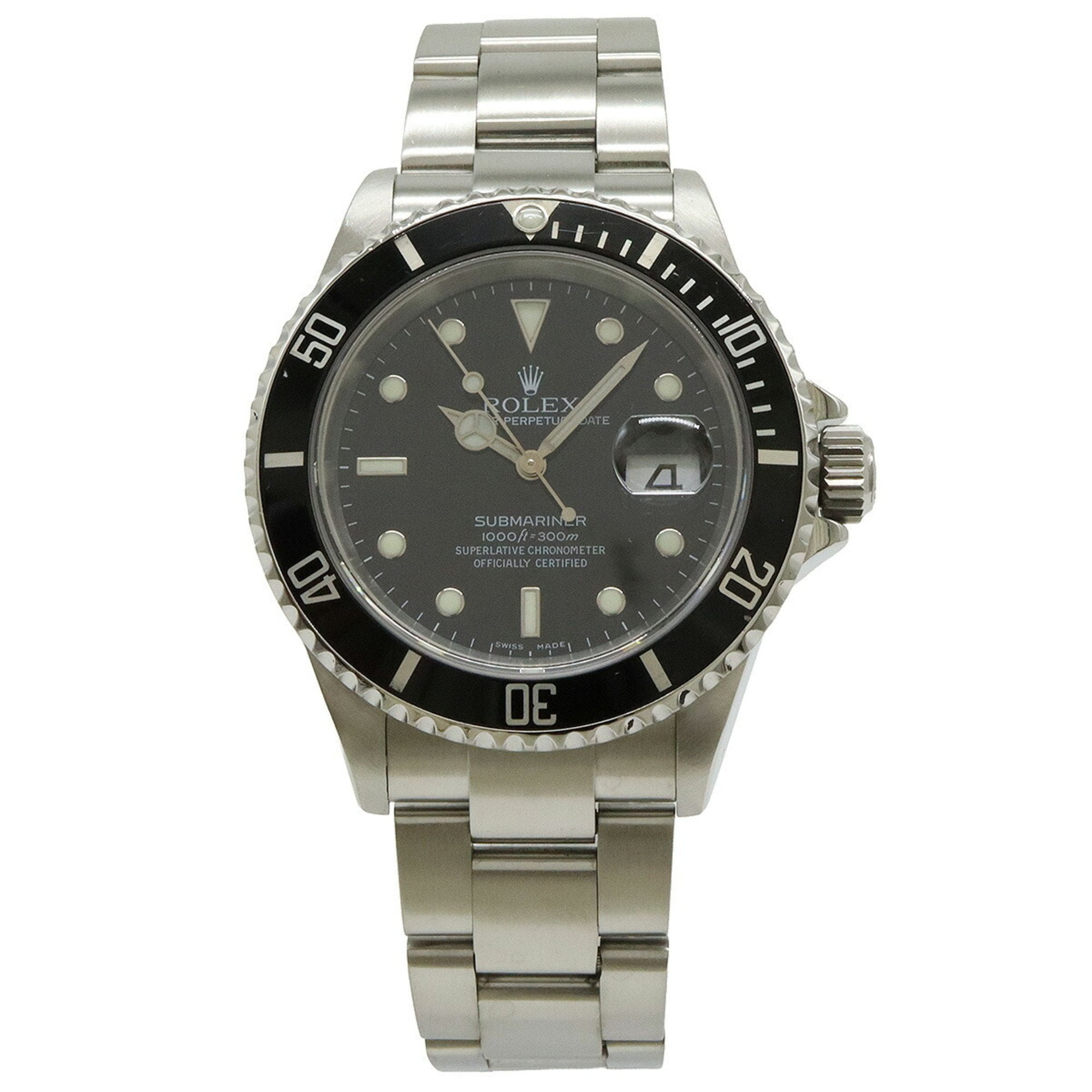 Pre-Owned ROLEX Rolex Submariner Date Black Dial Stainless Steel Automatic Men's...