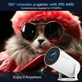 thumbnail image 4 of Magcubic Proyector 4K 1080P Compatible con WiFi y Bluetooth, Miniproyector Portátil, Llavero Automático, Cine en Casa Giratorio 180°, HY300 Pro 2025 Mejorado, 4 of 10