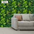 thumbnail image 3 of Artificial Greenery Wall Panels, 6-Piece Set, 23.6x15.7in 3D Plants, UV-Resistant Plastic, Wall-Mounted, for Restaurants/Weddings/Patios, 3 of 17