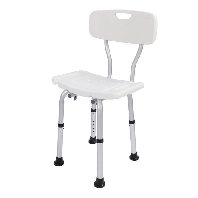 Height Adjustable Backrest Bath Chair, Non Slip Aluminium Alloy Easy Installation 250 Lbs Height Adjustable Bathtub Chair for Elderly