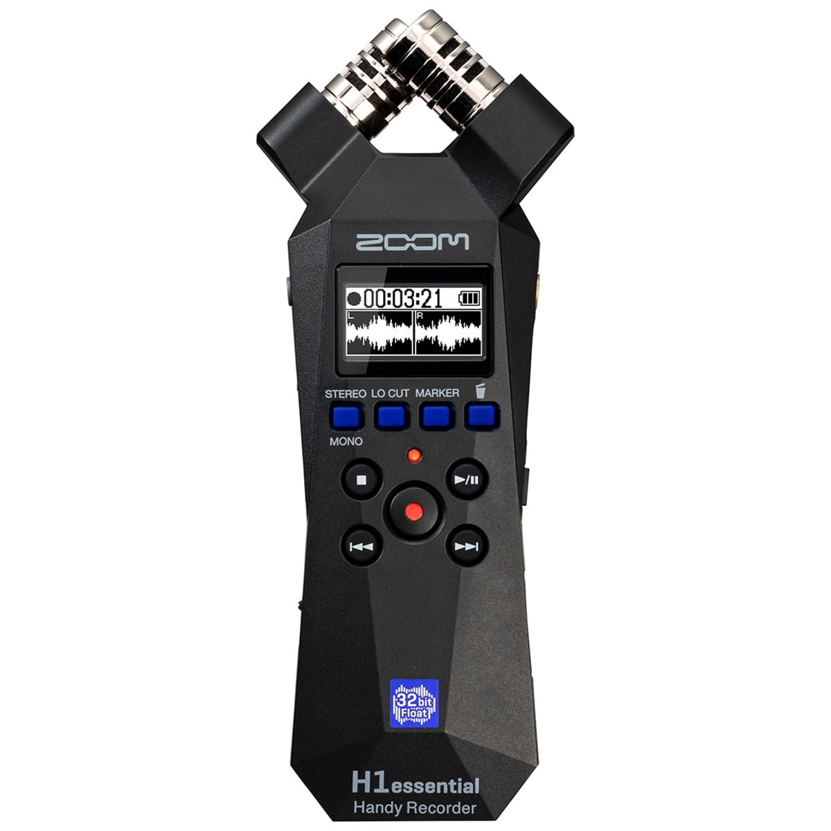 Zoom H1essential 2-Track 32-Bit Float Handy Recorder, Bundle with WSH-1E Hairy Windscreen