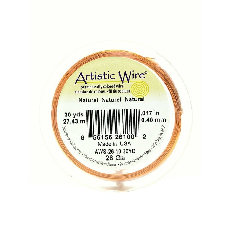 Cousin DIY 24 Gauge Metal Gold Finish Beading Wire, 20 ft., 1 Each