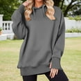 thumbnail image 2 of Women'S Tops Women's Solid Sweatshirt Women's Casual Long Sleeve Hooded Sweatshirt Solid Color Pullover Fashion Hoodie For Daily Wear Comfortable Loungewear, 2 of 7