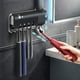 thumbnail image 2 of Matsuzay El tenedor plástico del esterilizador del cepillo de dientes de la capacidad grande almacena y desinfecta los cepillos de dientes Juegos de accesorios de baño Blanco, 2 of 6