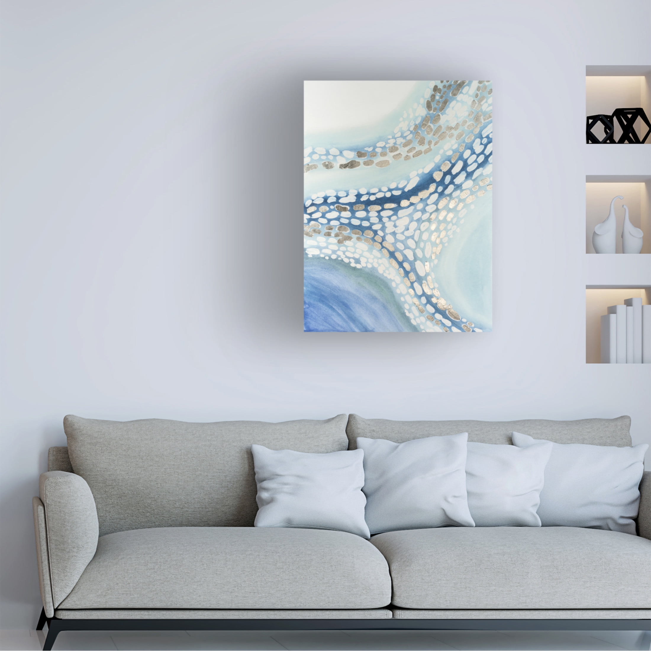 Canvas Wall Art - Vanna Lam 'Teeming II' Wall Art for Living Room, Bedroom, or Office Décor by Trademark Fine Art - 14 x 19 Inches