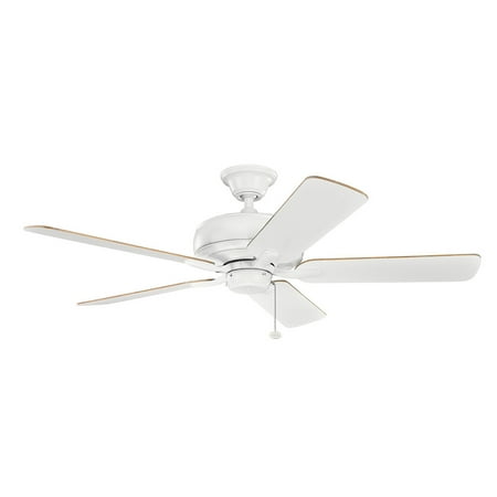 52 Inch Steel Wall - Indoor Ceiling Fans Light With Matte White Tone Finished Steel Material 52 inch