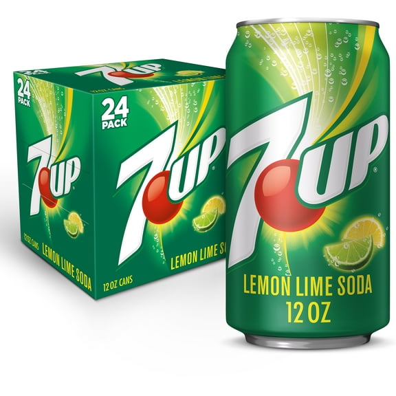 7UP Caffeine Free Lemon Lime Soda Pop, 12 fl oz, 24 Pack Cans