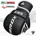 thumbnail image 3 of RDX MMA Gloves Sparring Grappling, Hybrid Open Palm Martial Arts Mitts Men Women, Maya Hide Leather Wrist Support, Cage Fighting Combat Sports Boxing Glove Training, Muay Thai, Punching Bag Kickboxing, 3 of 6