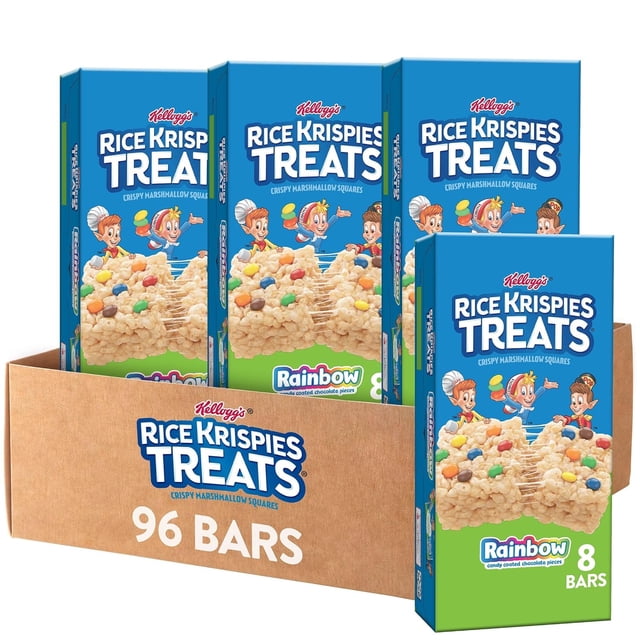 Crispy Marshmallow Squares, Kids Snacks, Cereal Bars, Variety Pack, 12.1oz Box (16 Bars)
