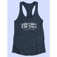 thumbnail image 3 of The Best Version Of You. Racerback Tank Women -Image by Shutterstock, Female Small, 3 of 4