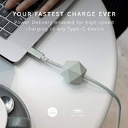 Native Union Desk Cable – USB Type C 8ft Ultra-Strong Non-Slip Fast Charging Cable (Sage)