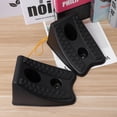 thumbnail image 2 of Milisten 2PCS Car Wheel Rubber Stop Slider Block Stop Block Wheel Ramp Triangle Rubber Skid Stop Wheel Chocks(Black), 2 of 5