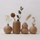 thumbnail image 3 of Jarrones De Madera Maciza Para Flores Secas Artesanía En Madera Jarrones De Madera Adornos Para La Decoración Del Hogar, 3 of 7
