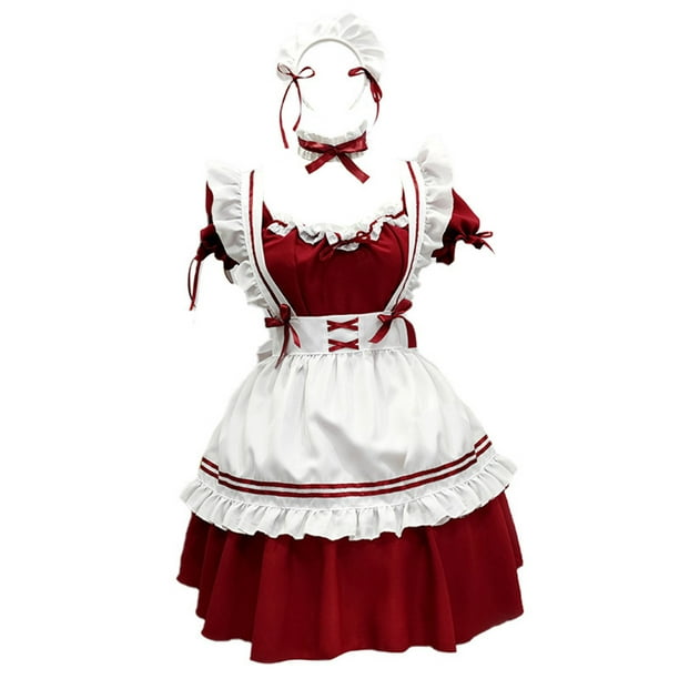 Maid Cosplay Trajes Maquillaje Anime Cosplay Mujeres Lovely Animation Show Outfit Vestido Ropa Odeerbi ODB142794