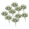 thumbnail image 4 of 10 ramos de flores artificiales para exteriores, adornos florales resistentes para bodas Blanco, 4 of 9