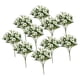 thumbnail image 4 of 10 Ramos de Flores Artificiales, Plantas de Exterior, Adornos Florales Resistentes para Bodas Blanco, 4 of 9