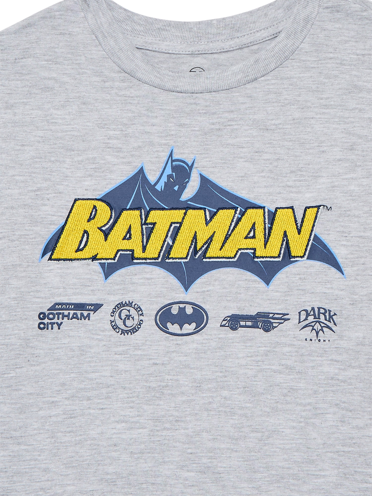 Batman Boys Graphic Tee with Short Sleeves, Sizes 4-18