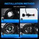 thumbnail image 2 of H4 Car Headlight 25000LM High Low Beam IP68 Impermeable 10V-32V para piezas de vehículos Sywqhk Accesorios para autos y motos, 2 of 8