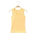 thumbnail image 4 of UACY Girl Cotton Sleeveless Shirt Strap Racerback Athletic Tank Top Toddler Summer Comfy Top Kid Girls Soft Yoga Casual Undershirt (Yellow, 11-12 Years), 4 of 9