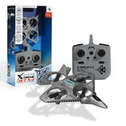 Sharper Image® X-Treme Jet X-2 High-Performance Remote Control Drone with 2.4 GHz Long Range Wireless Control, Advance Auto-Pilot with 360 Barrel Roll, Grey, Age 8+