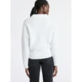 thumbnail image 3 of Free Assembly Women's Mock Neck Wedge Sweater with Long Sleeves, Sizes XS-XXL, 3 of 4