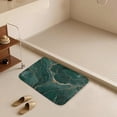 thumbnail image 6 of Coral Velvet Doormat Anti Slip Rubber Backing Floor Mat, Door Mat for Front Door, Entryway, Welcome Mat Green Marble Print Bath Mat Toilet Rug, Absorbent Bathroom Rugs 15.7"x23.6", 6 of 8