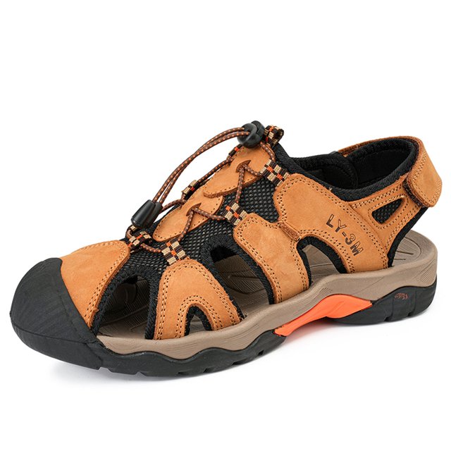 Comfortable Men's Sandals With Hook And Loop Closure For Casual & Everyday Wear In Spring And Summer Lightweight And Easy To Wear Sandals For Relaxation Men's Hiking Sandals Sandals for Men High Heel