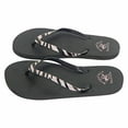 thumbnail image 3 of Beverly Hills Polo Club Zebra Glitter Adult Women Flip Flop Sandal Thong (Size 6 Pink Zebra), 3 of 4