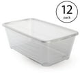 thumbnail image 2 of Life Story 6 Qt Rectangular Clear Plastic Protective Storage Shoe Box, 12 Pack, 2 of 5