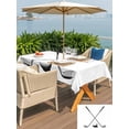 thumbnail image 6 of 60x84 Inch Outdoor Tablecloth with Umbrella Hole Zipper Rectangle Golf Ball Rectangular Tablecloths Outside Waterproof Minimalist Golf Club Abstract Simple Retro Patio Table Cover for Picnic Party, 6 of 8