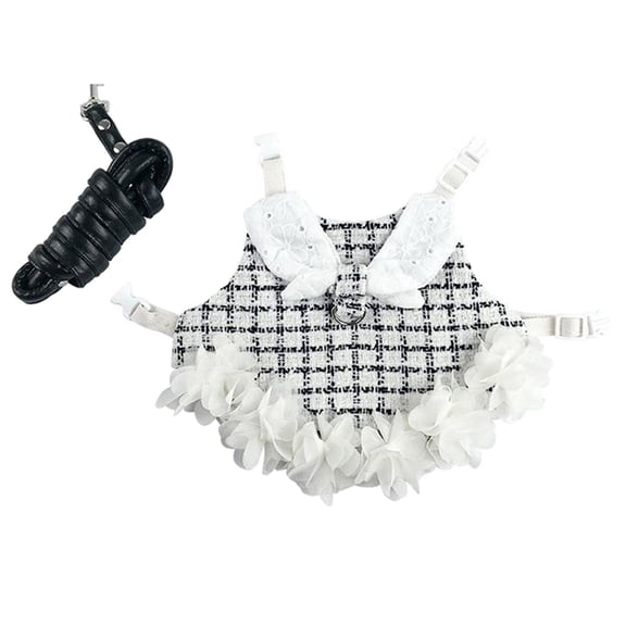 Small Rabbit Dress Breathable Pets Harness Vest and Leash Set Escape Proof
